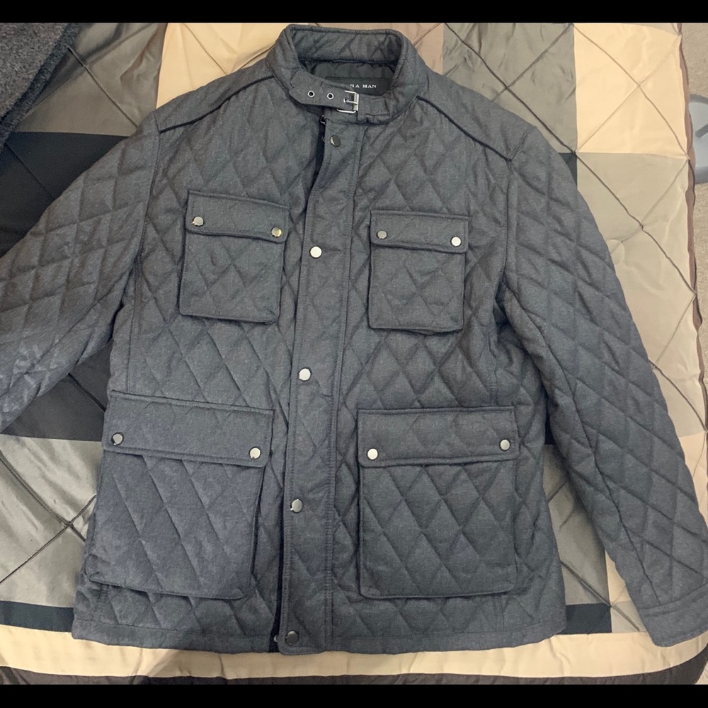 Zara man quilted jacket